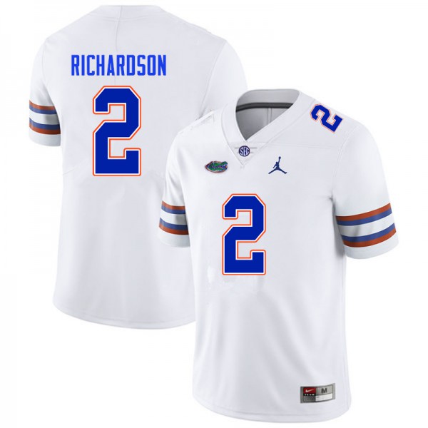 Men #2 Anthony Richardson Florida Gators College Football Jerseys White